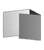 Faltblatt, gefalzt auf Quadrat 10,0 cm x 10,0 cm, 6-seiter (Wickelfalz)<br>beidseitig bedruckt (4/4 farbig + 2 Sonderfarben HKS)