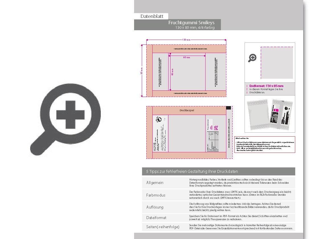 Product Bild fruchtgummi-t__tchen_10g_(form__smiley)__4_4_farbig_beidseitig_bedruckt